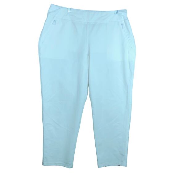 Chicos Zenergy Womens Pants White Pull On High Rise Ankle Stretch 1.5 (10) - Picture 1 of 11